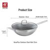 Zwilling Вок NovaPlus 32 см из нержавеющей стали с сотовым дном