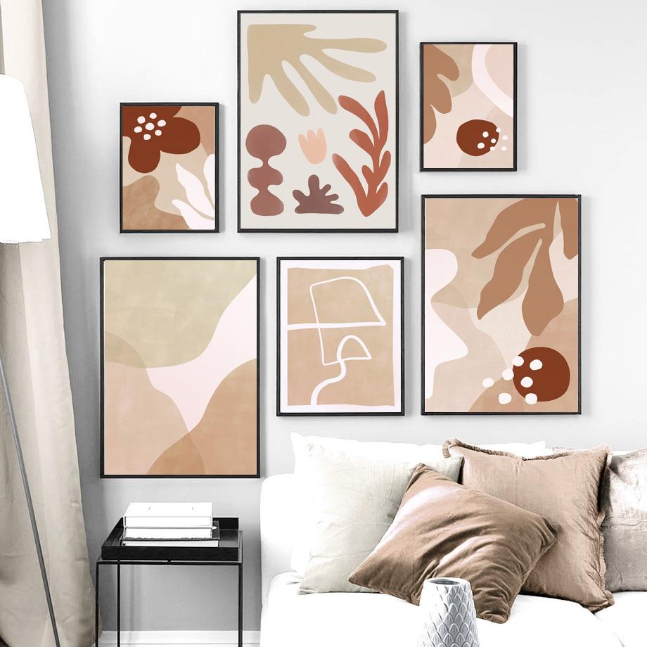 Бохо Матисс вырезанные минималистичные линии лица девушки плакаты и принты настенная живопись на холсте настенные картины для декора гостиной без рамки