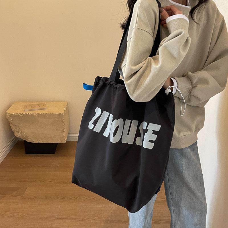 Женская сумка Большая вместительная сумка через плечо с буквенным принтом Большая сумка