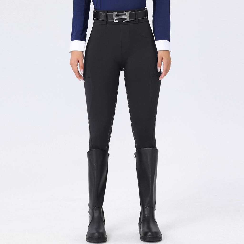 Women's Full Seat Silicone Anti-Slip Breeches: Breathable, Quick-Drying, Moisture-Wicking, High Elasticity Equestrian Pants