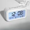 Digital Smart Alarm Clock Thermometer Calendar Display Snooze Table Desk Clock White Backlight Student Clock