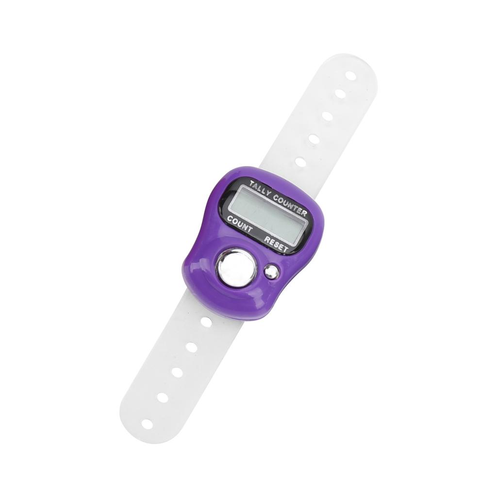 Электронный счетчик пальцев с обнуляемым 5-разрядным ЖК-дисплеем, ручной счетчик для молитв и ходьбы, темно-синий