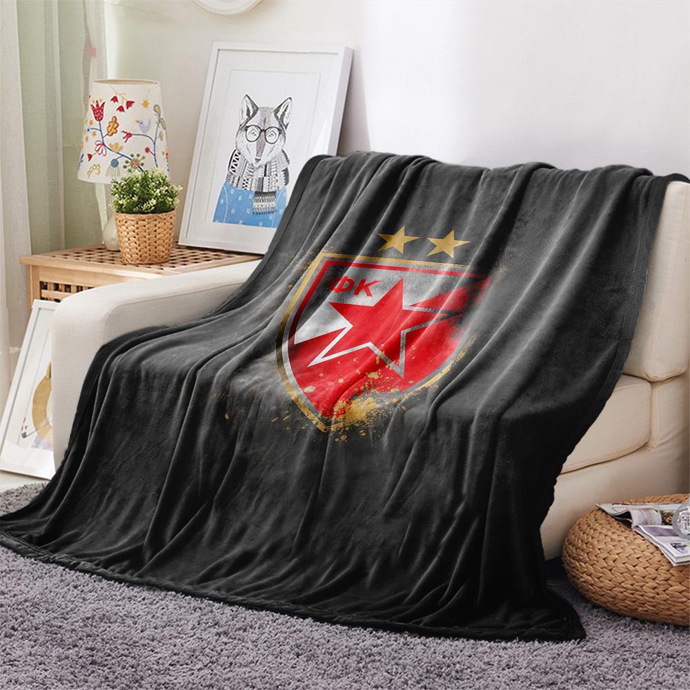Crvena zvezda2 Flannel Blanket, High quality Comfortable for All Seasons, Home Decor, Warmth and Comfort