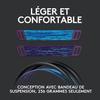 Casque gamer - Sans fil - Logitech G - G535 Lightspeed - PS5, PS4, PC, MAC - Noir