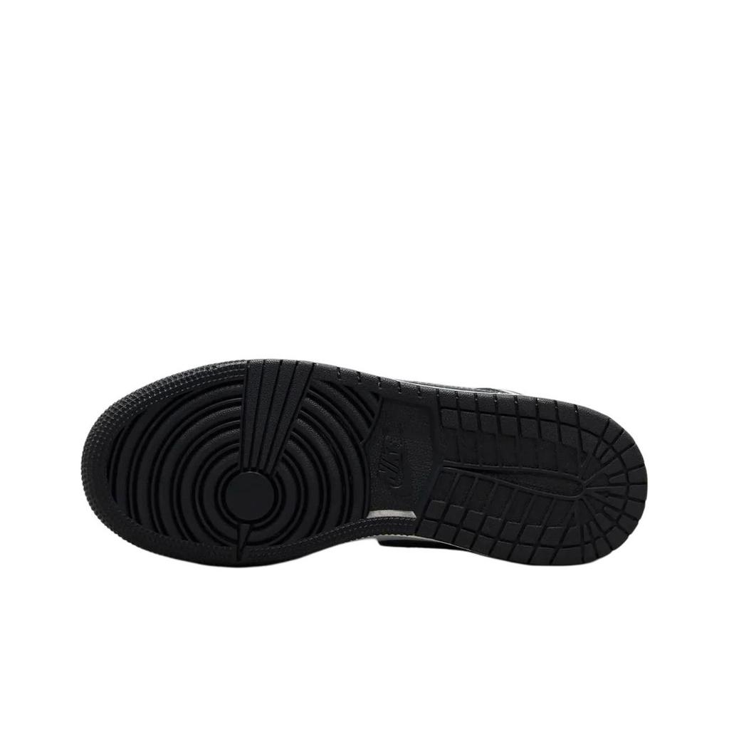 Air Jordan 1 Mid GS Черные Офф-Нуар Детские Кроссовки Саммит-Белый DQ8423-010