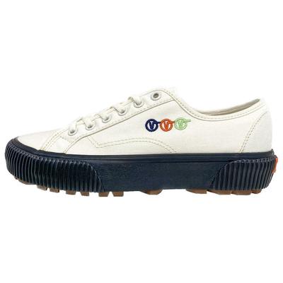 Делридж Сф Толстая подошва Повседневные Низкие кеды для скейтборда Женские кроссовки Белые Черные VN0A4BXHKIG