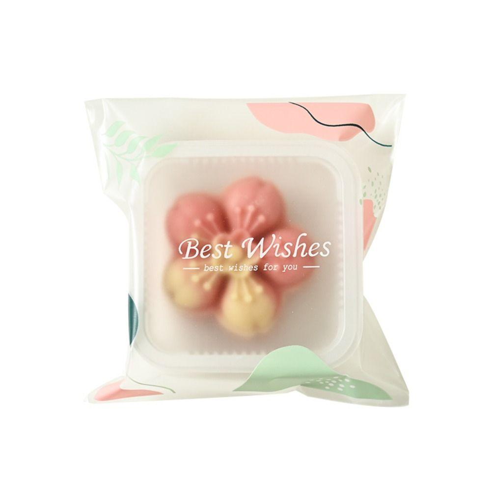 100pcs Plastic Mooncake Packaging Bag Moisture-proof Self-adhesive Bag Mid-Autumn Festival
