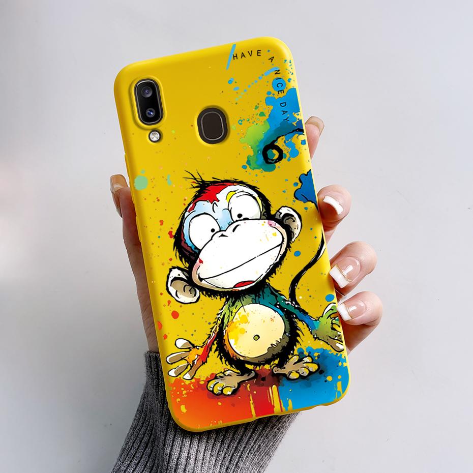 Чехол для Samsung Galaxy A20 A20e A20s Стильный Расписной Мягкий ТПУ Чехол для Телефона для Samsung A20 A 20 20s 20e A205 A202 A207 Обложка