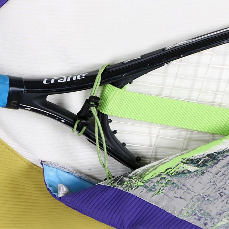 Womens Tennis Badminton Bag With Wet Dry Separation Independent Shoe Compartment Color Block Gym Pickleball