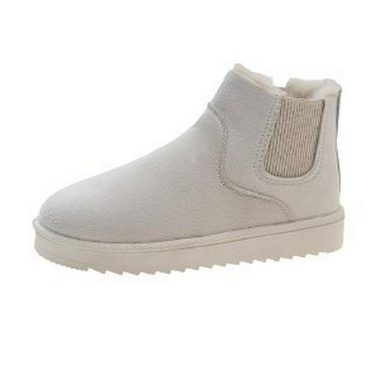 Зимние новые зимние ботинки 2024 года, женские теплые короткие ботинки на плоской подошве