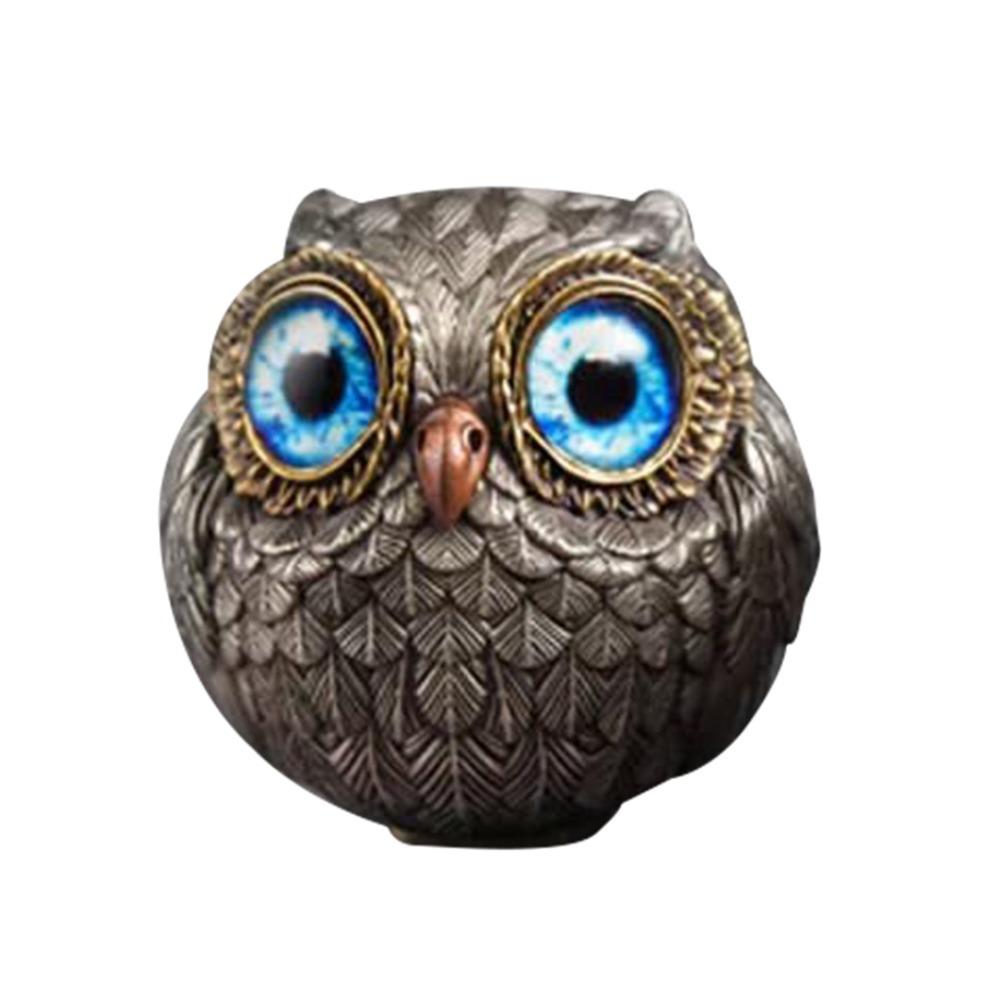 The Wise Watcher of The Felt Lucky Owl Guardian Realistic Owl Beads Pendant Owl Animal Figurines Energy Lucky Decor Home Decor