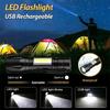 Mini LED Flashlight USB Rechargeable Zoomable Torch Protable Long Range Spotlights COB Side Light For Outdoor Camping Fishing