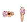 Swarovski Connexus Асимметричные серьги с кубическим цирконием Женские серьги Розовые 5691181