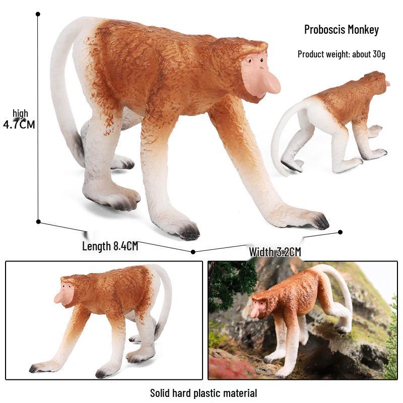 Large Red Orangutan Monkey Model - Cognitive Children's Zoo Gift