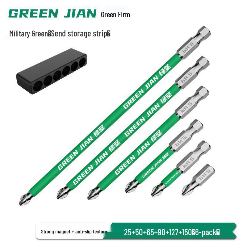 Набор магнитных электрических отверток высокой прочности с ударными удлиненными битами