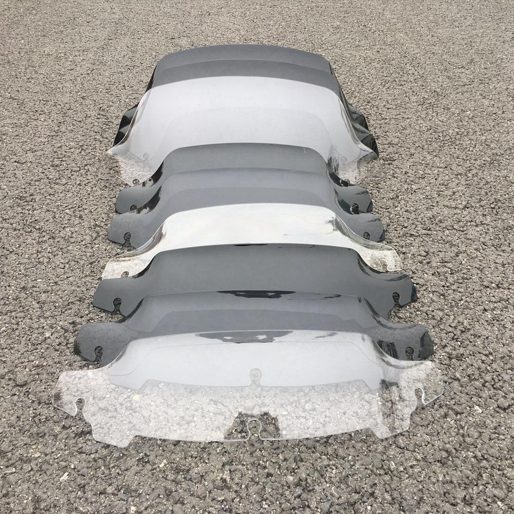 Black Smoke Clear 4.5" 7" 10.5" Wave Windshield Fits For Harley Touring FLHT FLHX 2014-up 2015 2016 2017 2018