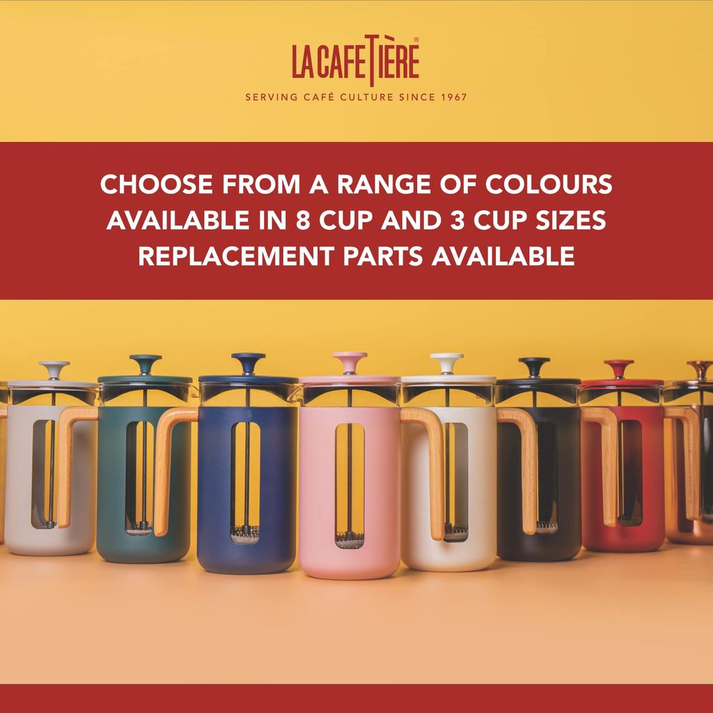 Coffee Maker Pisa French Press 350mL Light Gray La Cafeteria