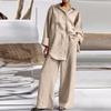 Women's Fashion Casual Nine-minute Sleeve Shirt Loose Pants Two Sets