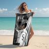 proof beach towel with Jude Bellingham pattern - soft,absorbent,quick-drying,machine washable - perfect for swimming,camping,bathing