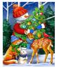 Christmas Socks Tree DIY Diamond Painting 5D Full Drill DIY Cross Stitch Kits Santa Claus Snow Scene Diamond Embroidery Decor