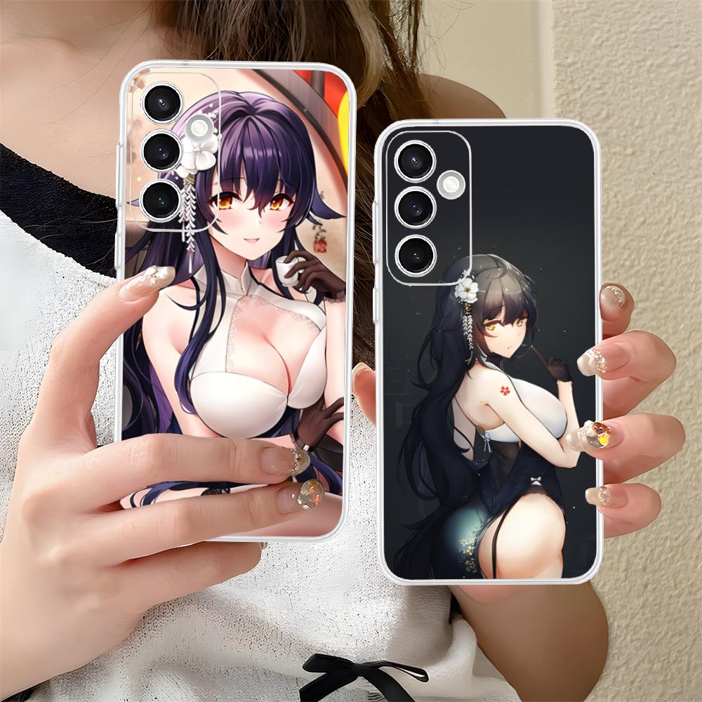 Чехол для мобильного телефона Azur Lane Azuma для Samsung Galaxy S25 S24 S23 S22 S21Plus FE Ultra Clear Colour Защитный смартфон Роскошный