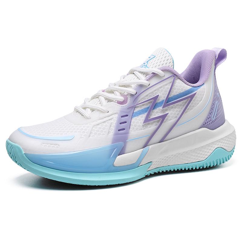 Trendy Luminous Korean Style Basketball Shoes - Breathable, Shock-Absorbing, Wear-Resistant Sports Sneakers for Couples