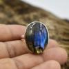 Natural Labradorite Oval Gemstone Ring, Solid 925 Sterling Silver Birthstone Ring, Bezel Ring, Handmade Jewelry, Ring For Women