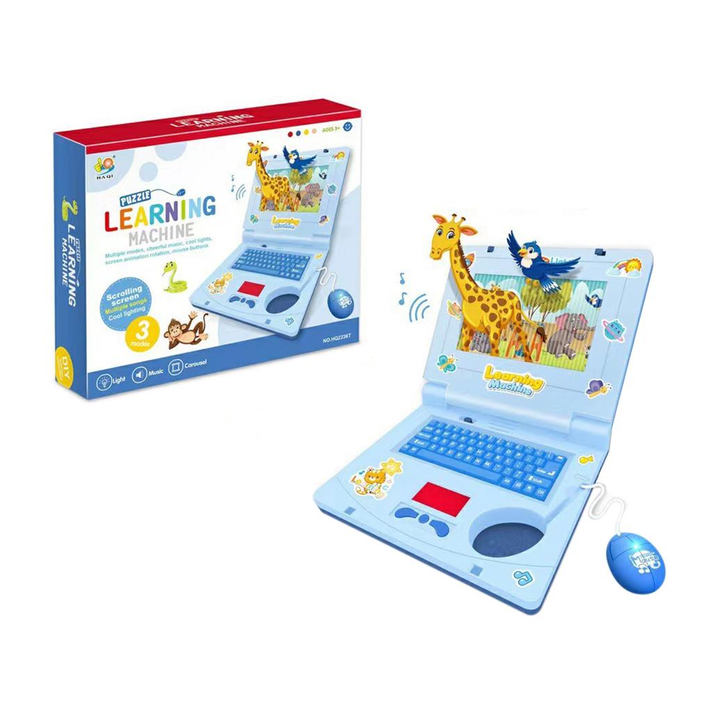 Kids Educational Laptop Toy With Lights And Music Function For Early Learning