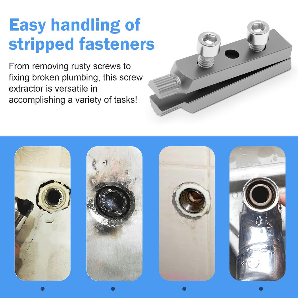 1 шт./2 шт. Экстрактор сорванных винтов Металлический экстрактор сломанных труб Инструмент Практичный экстрактор поврежденных винтов Легкий экстрактор болтов