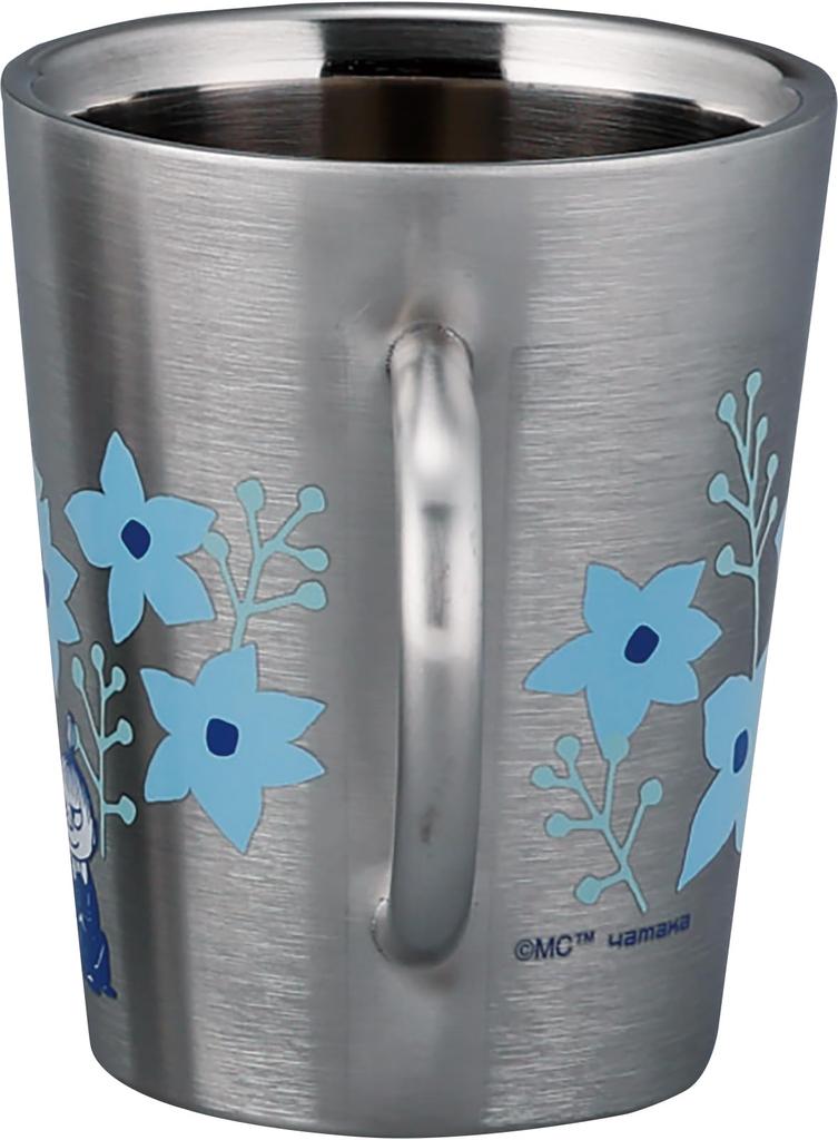 Moomin Stainless Steel Mug Made In Japan Japanese Yamaka Shoten Double-Sided (360ml) (Snufkin) (Body China, Painting) MM8103-856