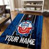 Custom Name FC Hansa Rostock Flannel Pattern Square Carpet,Area Rug,Carpet Rug for Living Room Bedroom Sofa Playroom Decor,Non-slip Floor Mat
