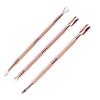 Manicure Tool Stainless Steel Triangle Rod Nail Polish Remover UV Gel Clean Stick Cuticle Pusher