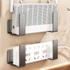2/4/6Pcs Wall Mount Router Power Strip Holder No Drill Router Placement Rack Optical Modem Set-Top Box Bracket Storage Hook