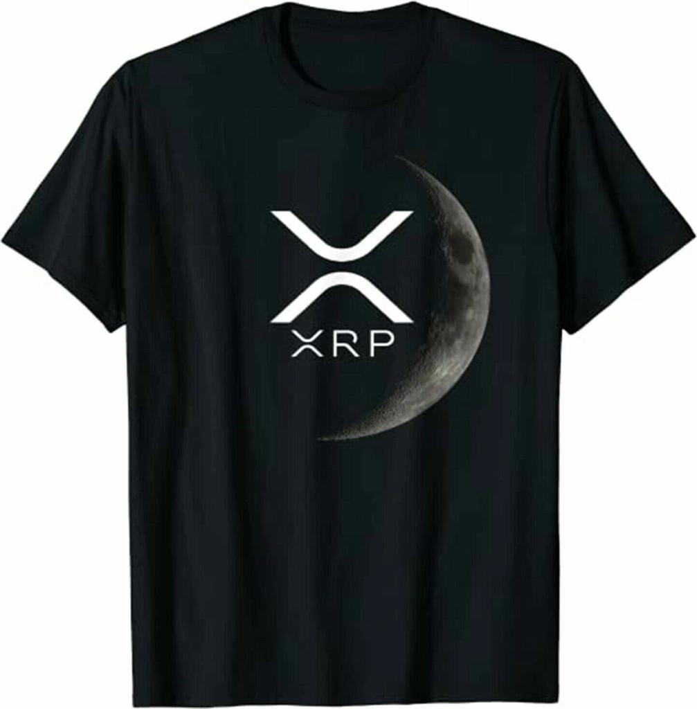 Крипто-подарок XRP Криптовалюта Ripple XRP Луна Футболка, Футболка с монетой