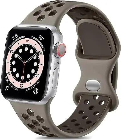 Силиконовый ремешок для Apple Watch Band Ultra2 49 мм Серии 9 8 7 41 мм 45 мм 38 мм 42 мм Спортивный браслет iWatch 7 6 SE 5 4 3 44 мм 40 мм