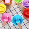 Ice Cream Spoon Cute Shape Food Grade Non-stick Anti-freeze Anti-slip Handle Tableware Multi-colored Homemade Ice Cream Cup