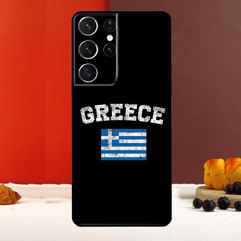 Греция Греческий флаг Чехол для Samsung Galaxy S23 S22 S21 Ultra Plus S20 FE Note 10 S9 S10 Plus Note 20 Ultra Чехол