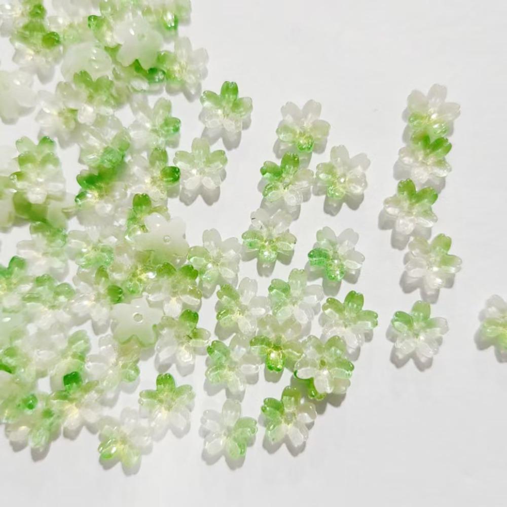 100pcs Transparent Oriental Cherry Beads Gradient Color Jewelry Making Material  DIY Accessories