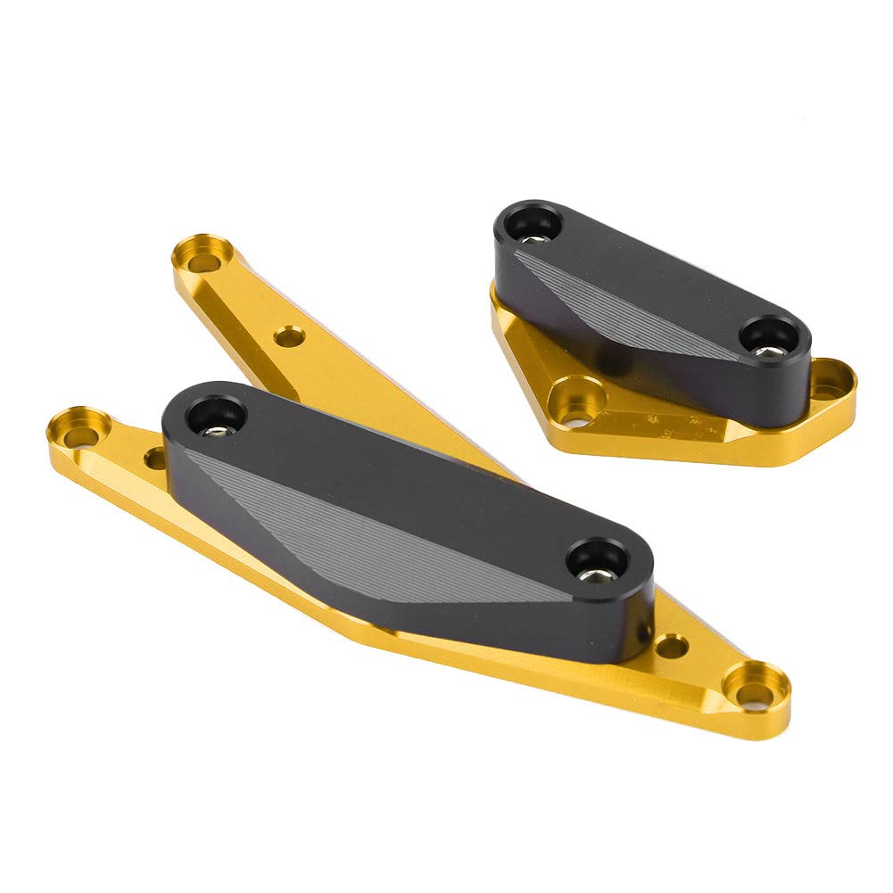 Elerose Engine Guard Case Slider, Anti-Collision Engine Crash Guard Frame Bandit GSF1250GSX1250FA Protective Slider Case (Gold)