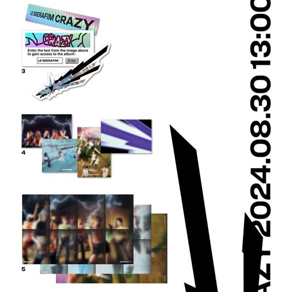 LE SSERAFIM 4TH MINI ALBUM [CRAZY] [Random Version]
