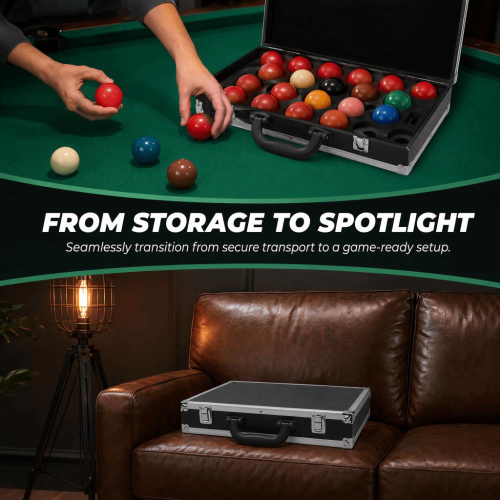 Metal Latches Billiard Ball Storage Box Hard Shell Protective Cover  Snooker Accessory Storage