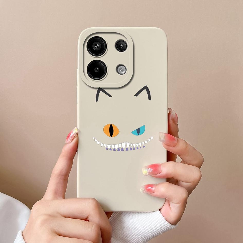 Для Xiaomi Redmi Note 13 Pro 13R Turbo 3 13 A3 чехол для телефона с рисунком кота, защита камеры от падений, матовый мягкий силиконовый корпус, чехол