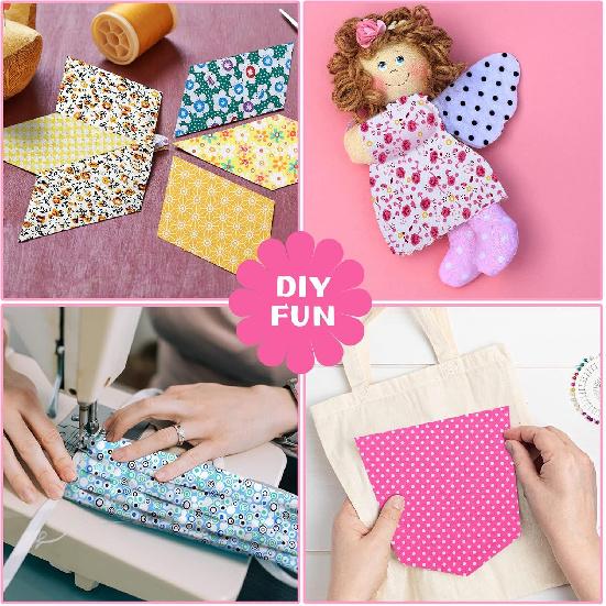 150 шт. 10 x 10 дюймов Набор хлопчатобумажной ткани Предварительно нарезанные толстые квадраты Тканевые обрезки Хлопчатобумажная ткань для квилтинга Толстый Цветочный Животные Мультяшный Лоскутное шитье для DIY