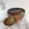 Vintage Cowboy Belt PU Leather Western Belt Fashion Women Belt  for Jeans Pants Dresses