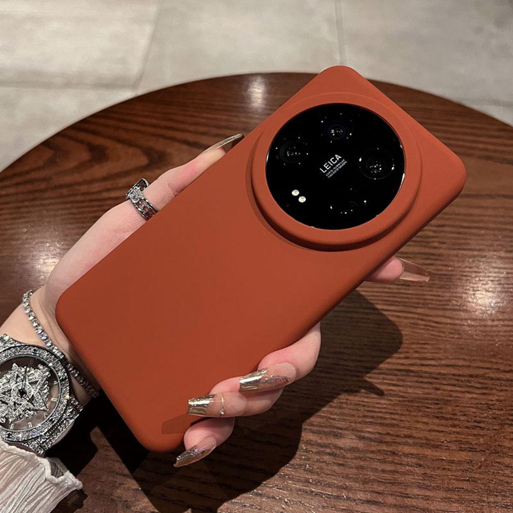 For Xiaomi 14 Ultra Case Skin-Friendly Liquid Silicone+PC Phone Cover