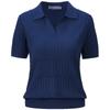 Giovanni Valentino Men's Slim Fit Short Sleeve Knit Polo Shirt