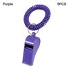 5pcs With Rope Spring Wristband Whistle Football Basketball Tool  Training School Soccer Tools