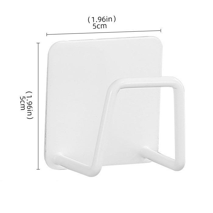 Stainless Steel Sponge Drain Rack - No Punching Kitchen Sink Cover with Steel Wire Ball Pot Brush Holder Wall Mounted Cloth Rack