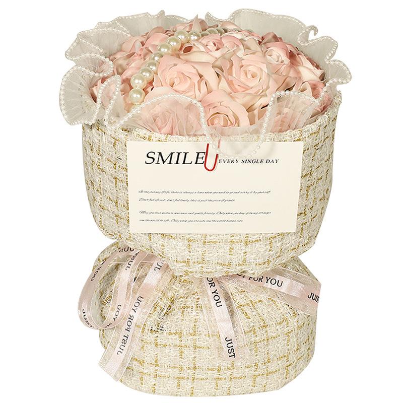 High-End Preserved Rose Soap Bouquet - Perfect Valentine’s or Birthday Gift for Girls