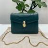 [Б/У] Serpenti Forever Классическая цепочка с застежкой в виде головы змеи Ремень на плечо Маленькая сумка через плечо из телячьей кожи - Очень хорошее состояние #1OGM2KG